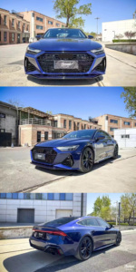 Yüksek performanslı Grille tarzı otomobil parçaları vücut kiti ön tampon gövde kiti A7 r için Grille ile Audi Grille 2019 2020 2021 2022 2023 2024 - Product Image 3