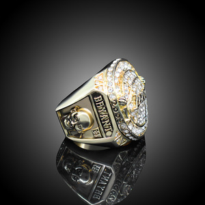2010for Los Angeles Lakers şampiyonası alaşım elmas-encrusted Nb bir yüzük Trendy altın kaplama hatıra hediye yıldönümü için