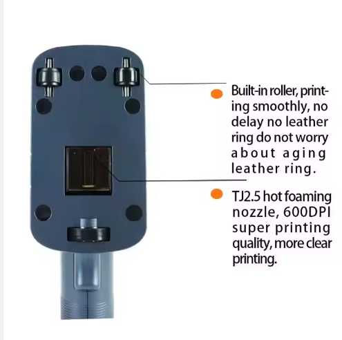 M10 Handheld Printer Expiry Date QR Code TIJ 12.7mm Desktop Numbering Batch Coding Handheld Thermal Inkjet Printer