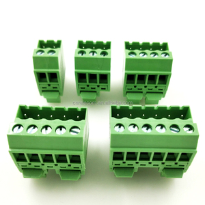2EDG-VK-5.08 DIN Rail <strong>Type</strong> Track <strong>Fixed</strong> Pluggable <strong>Terminal</strong> <strong>Block</strong> with 15mm Aluminum Rail - Product Image 2