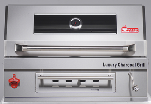 Chất lượng cao sang trọng than đen thép không gỉ đa chức năng hiện đại BBQ nướng ngọn lửa an toàn thiết bị bền cho gia đình - Product Image 4