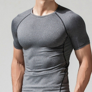 Bán Buôn Người Đàn Ông Của Nhanh Chóng Khô Tập Thể Dục Tees Vớ Thể Hình Tops Người Đàn Ông Dưới Da Cơ Bắp Phòng Tập Thể Dục Train Nén T-Shirt - Product Image 4