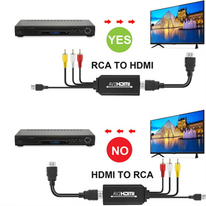 RCA a HDMI convertidor compuesto a adaptador HDMI soporte 1080P PAL/NTSC Compatible con PS PS2 PS3 STB Xbox VHS DVD, VCR, - Product Image 5