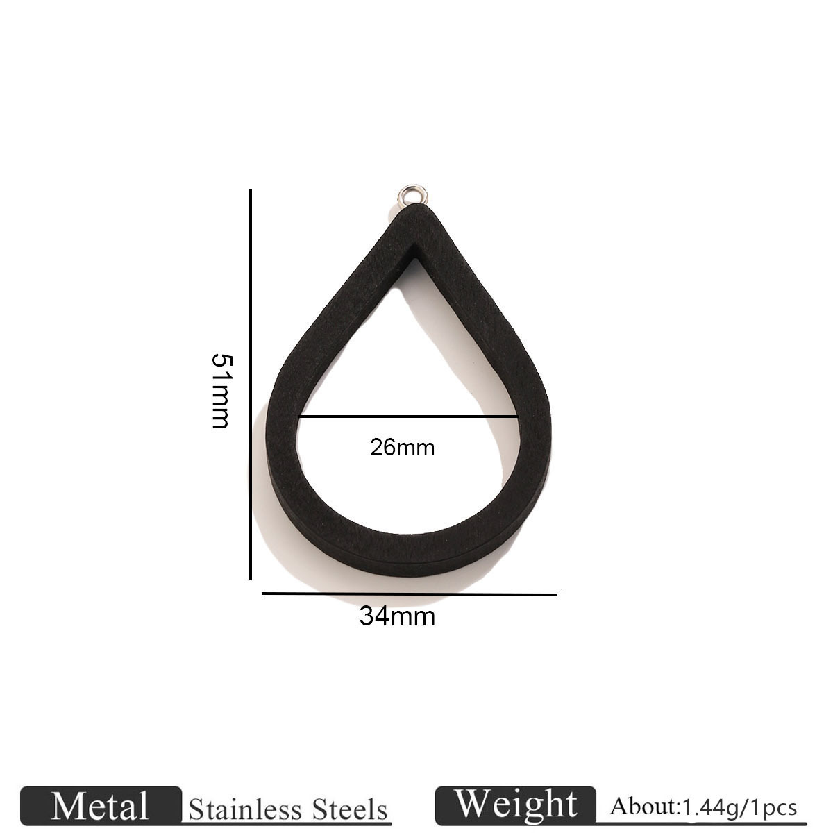 Water drop black