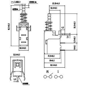 High Current <strong>Switch</strong> KDC-A10-1-C TV-5 Heater Audio Power Amplifier Power <strong>Switch</strong> Humidifier Button - Product Image 5