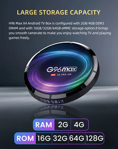 Dijital alıcı 2.4g 5g Wifi HD Android 11 takım üst kutu RAM ROM 4K çift akıllı TV kutusu - Product Image 3
