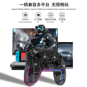 Wireless a sei assi luce LED Gamepad per PC e interruttore nuovo per PC Joystick di gioco e Controller Android compatibile volante - Product Image 3