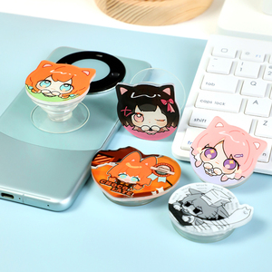 Vograce Tùy Chỉnh Bán Buôn Nhựa Quà Tặng Phim Hoạt Hình Dễ Thương Đáng Yêu Biểu Tượng Tùy Chỉnh Acrylic Điện Thoại Grip Chủ Tùy Chỉnh Acrylic Đứng - Product Image 5