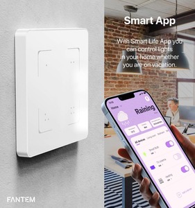 OEM ODMZ-waveスマートホームオートメーションライトウォールスイッチ2ウェイ6ギャング電気スマートタッチスイッチ16 AMPS