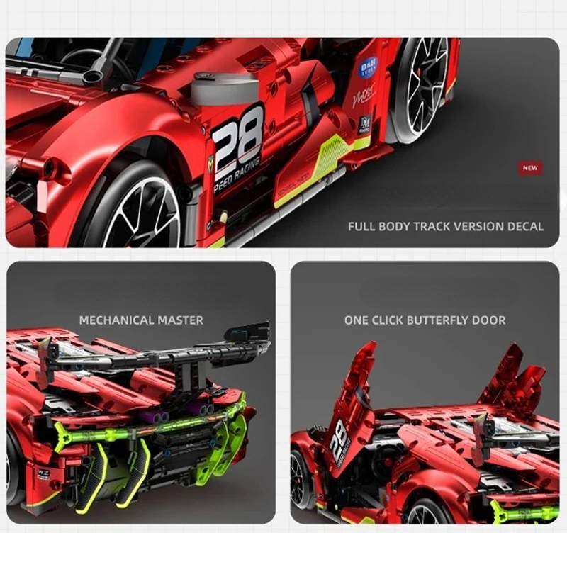 IM.MASTER 9828-2 MOC City Racing Sports Car - 2202pcs Building