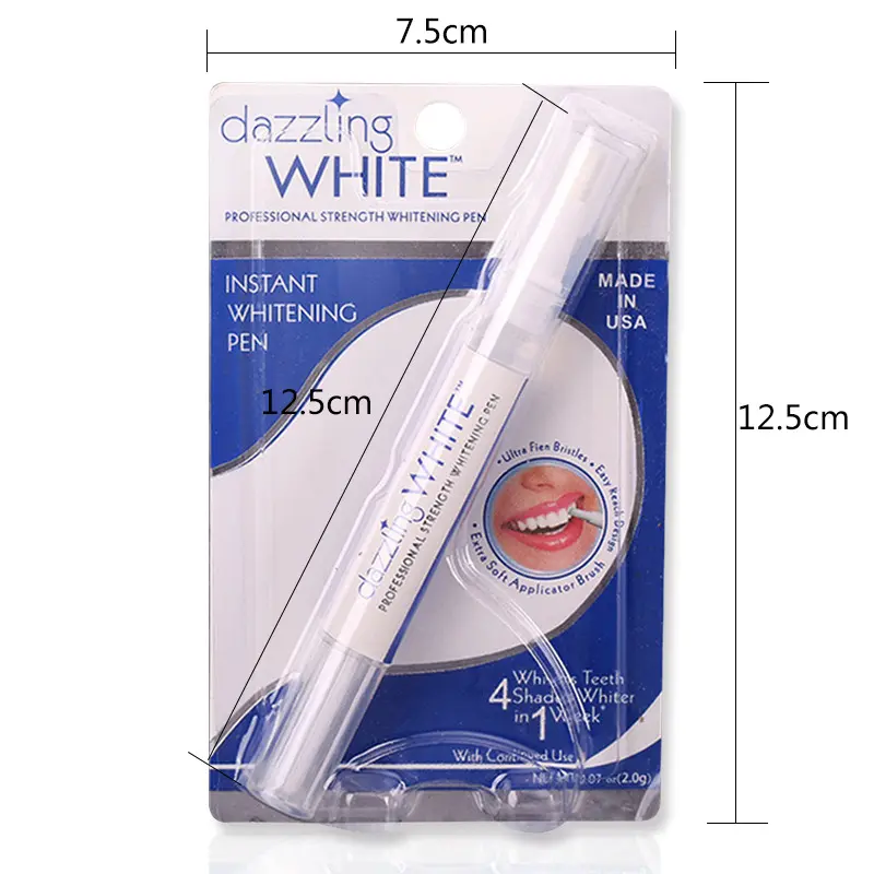 Penna sbiancante per denti bianchi abbagliante Kit sbiancante per la pulizia dei denti al perossido sbiancante per denti dentale dentifricio per la pulizia dell'igiene orale