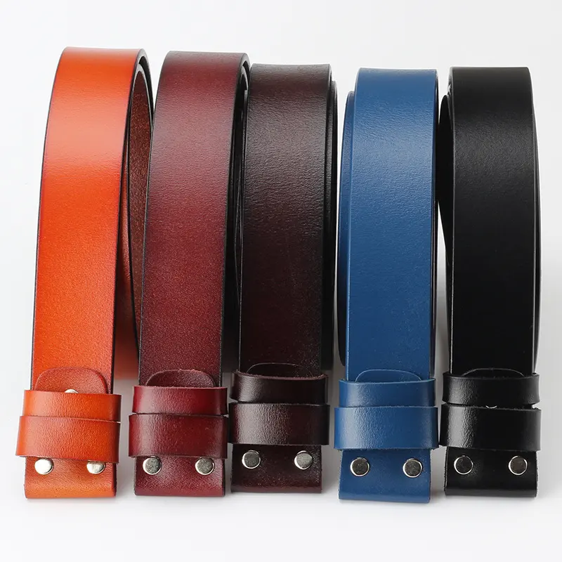 Ceinture en cuir pleine fleur, sangle en cuir Pu/cuir de vache, largeur 3.8, ceintures occidentales en cuir noir pour hommes en Stock