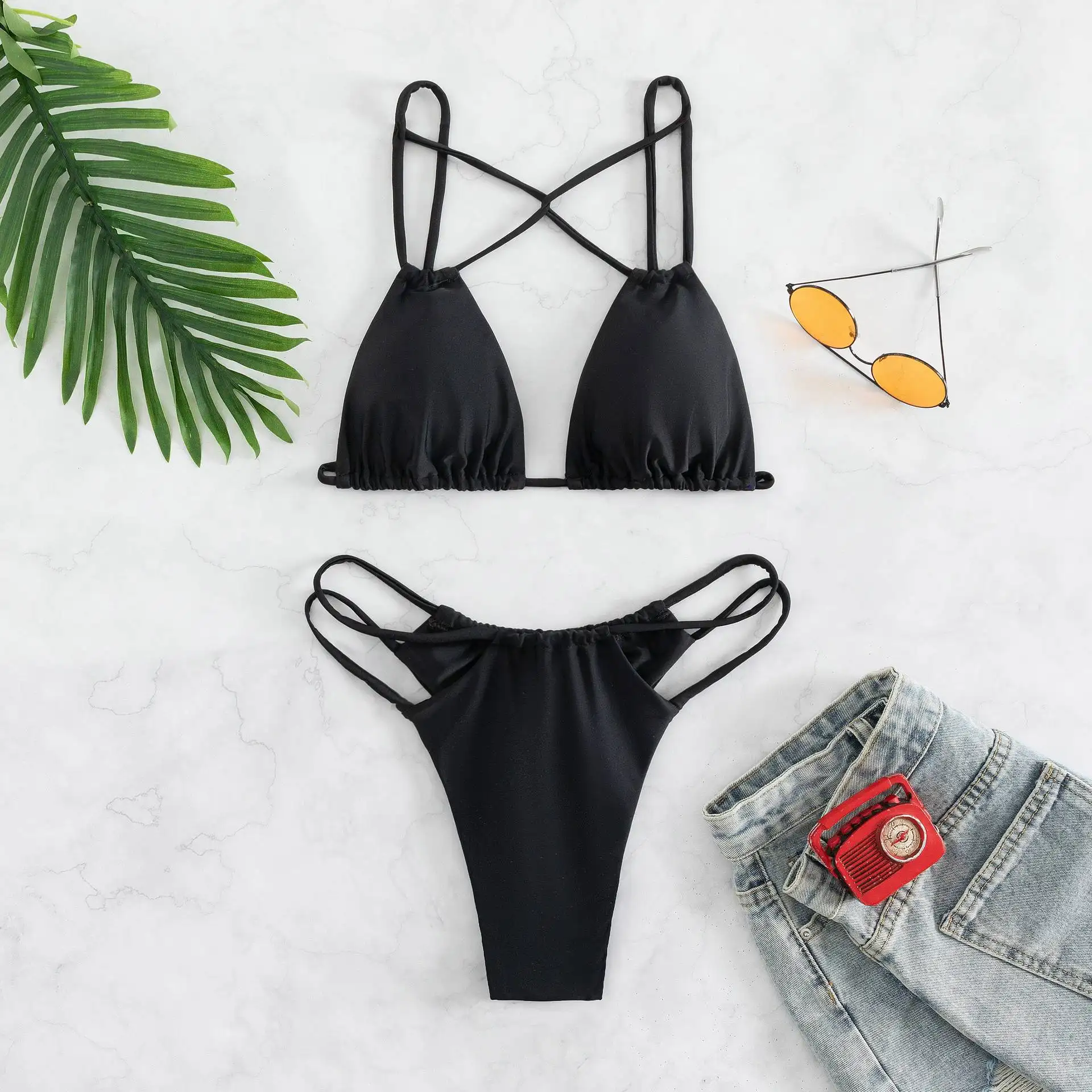 Coupe automatisée marque personnalisée maillots de bain sexy micro bikini lingerie pour femmes