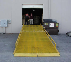 Durable and Adjustable Hydraulic <strong>Container</strong> <strong>Loading</strong> Ramp with Safety Features - Product Image 3