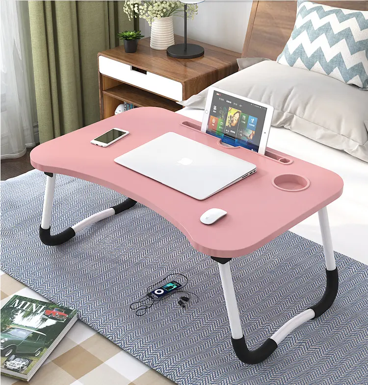 Лучшая цена складной регулируемый маленький стол для ноутбука Многофункциональная подставка для телефона Подставка портативный стол для кровати