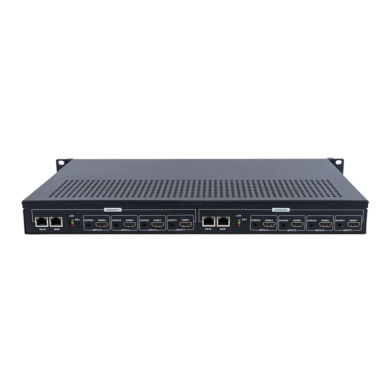 8-Channel H.265 H.264 Full HD HDMI-เข้ากันได้กับ IP สายเข้ารหัสวิดีโอ IPTV สดสตรีมมิ่งสื่ออุปกรณ์เครือข่าย