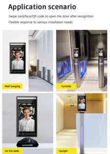 Lector WIFI TCP/IP Tarjeta RFID Asistencia de tiempo Sistema de control de acceso de terminal de reconocimiento facial dinámico de 7 pulgadas - Product Image 6