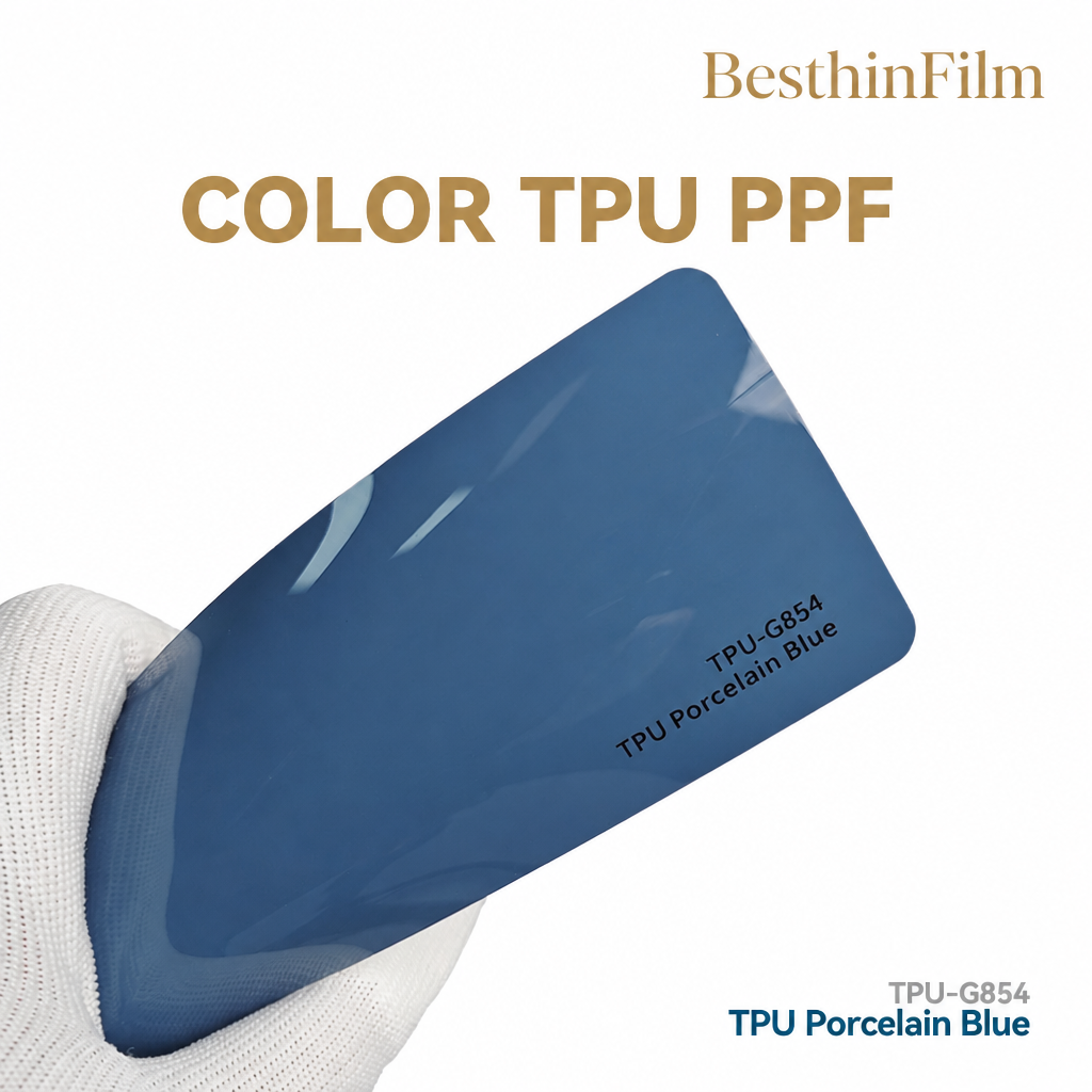 TPU porcelana azul
