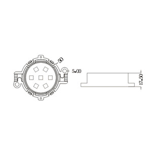 แหล่งจ่ายไฟจุด LED แบบแอดเดรส DC24V พิกเซล RGB LED 7LED 50มม. สำหรับป้ายโฆษณาป้ายโฆษณาตกแต่งป้ายโฆษณา - Product Image 5