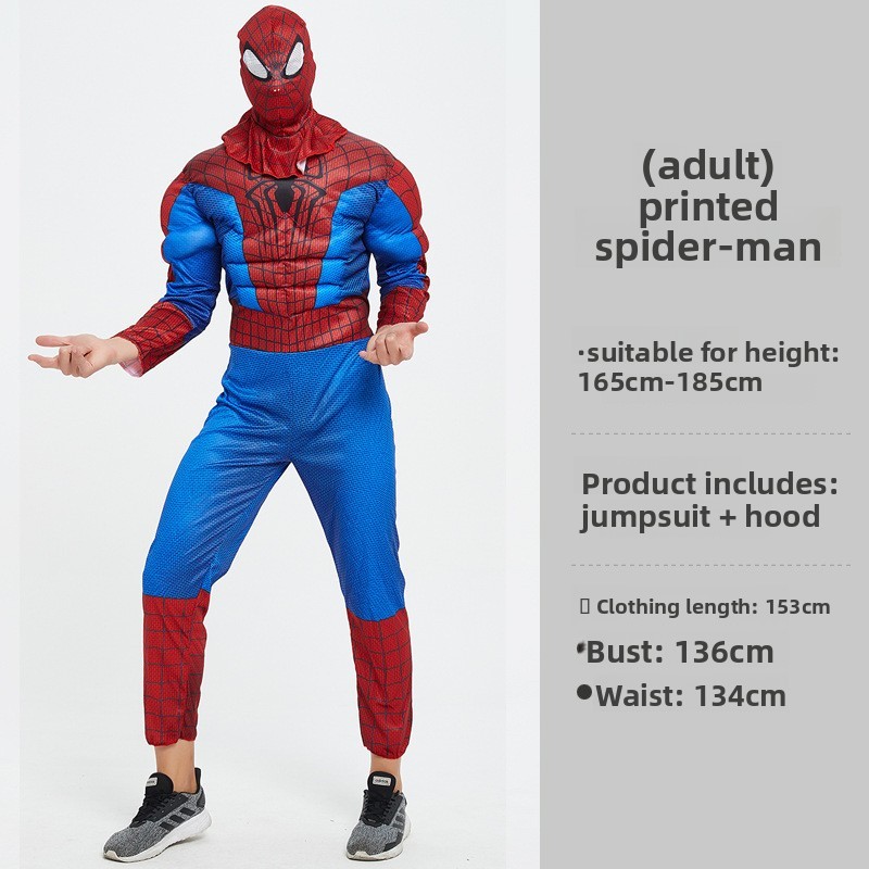 Spiderman imprimé musculaire adulte