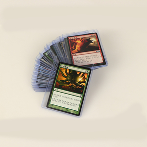 Thời trang PVC 63x89 Mét trong suốt Top loader chủ thẻ trường hợp cho thẻ tín dụng sử dụng với biểu tượng tùy chỉnh và OEM/ODM có sẵn - Product Image 4