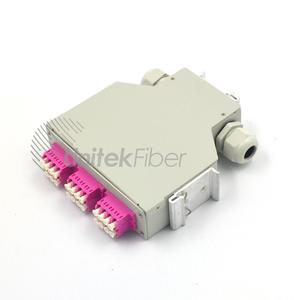 High Quality Indoor LC OM4 Multimode 24 Port DIN Rail ODF <strong>Module</strong> <strong>Patch</strong> <strong>Panel</strong> Fiber Optic Terminal Box - Product Image 1