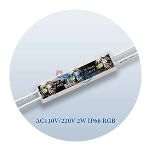 Yüksek parlak IP68 su geçirmez 110V 220V 2W SMD 3030 RGB işaretleri için LED modülleri - Product Image 1