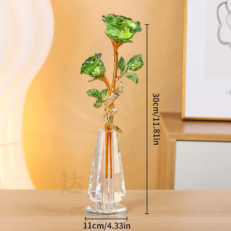 New 2 premium green roses