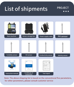 เครื่องวิเคราะห์คุณภาพน้ำแบบพกพาที่มีความเข้มข้นหลากหลายค่า pH ของแบตเตอรี่ความจุสูงใช้ภายนอกและใช้วิธีอิเล็กโทรดแบบ mlss และ20 + พารามิเตอร์ - Product Image 6