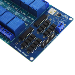 16-Kanal-Relaisabschirmungsmodul DC 5V 12V mit Optokoppler LM2576 Mikrocontroller-Schnitts telle leistung für Arduino DIY Kit