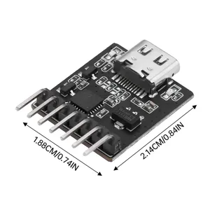 USB <strong>to</strong> <strong>UART</strong>/<strong>RS232</strong>/RS485 Serial Port Burning Downloader <strong>Module</strong> CH910F Driver for ESP32 TYPE-C - Product Image 6