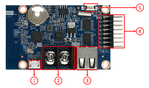 RGB di colore Completo di un linea di display A Led Wi-Fi + controller USB HD-WF1 - Product Image 4