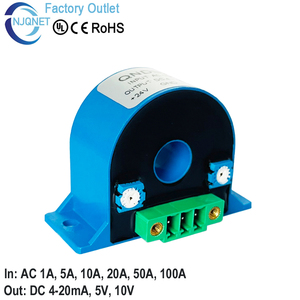 Sensore corrente AC QNDB2 ingresso 5A 10A 20A 50A 100 uscita 4-20mA 10V 5V CT trasformatore corrente trasmettitore Hall trasduttore corrente