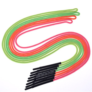 Cordón personalizado de poliéster colorido con puntas de silicona/aleación, elasticidad final - Product Image 3