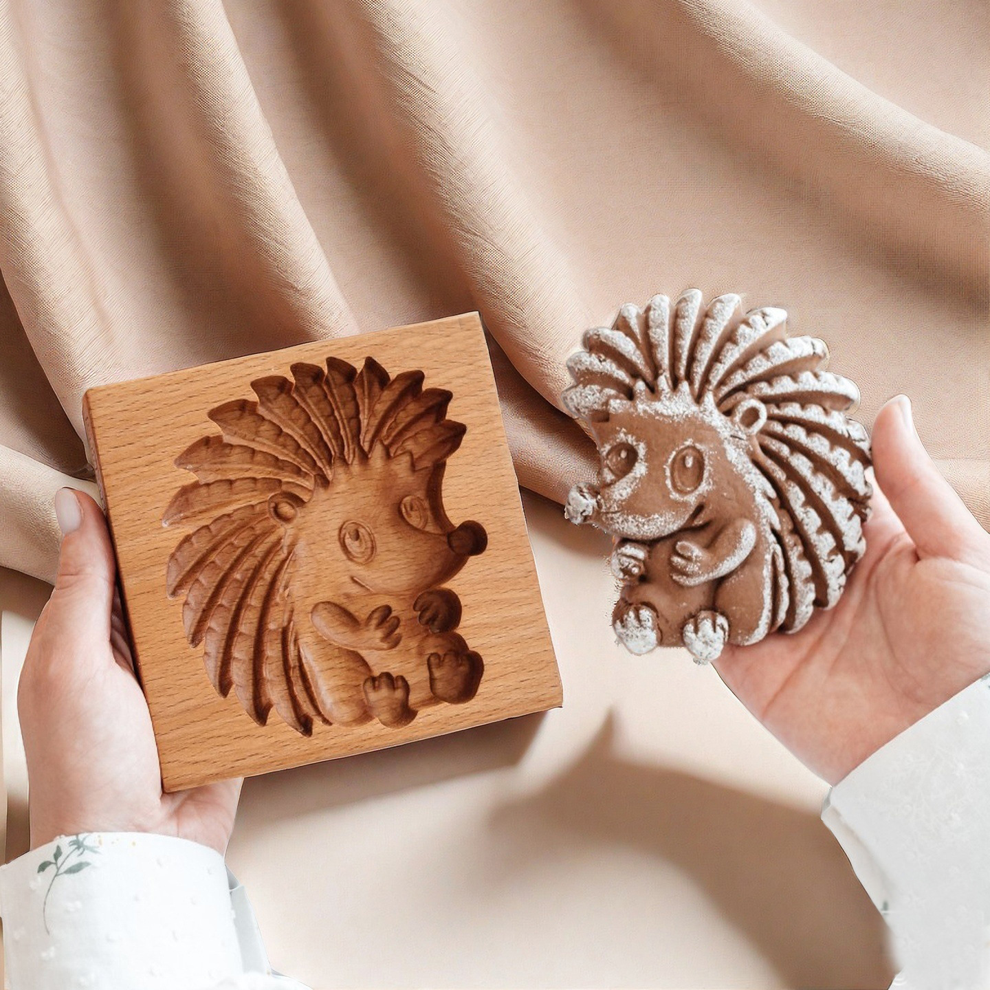 Gingerbread hedgehog-10x10x2 cm-100g