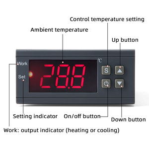 Controlador de temperatura Digital MH1210W 90-250V 10A 220V, regulador de termostato con Sensor -50 ~ 110C, Control de refrigeración por Calefacción - Product Image 4