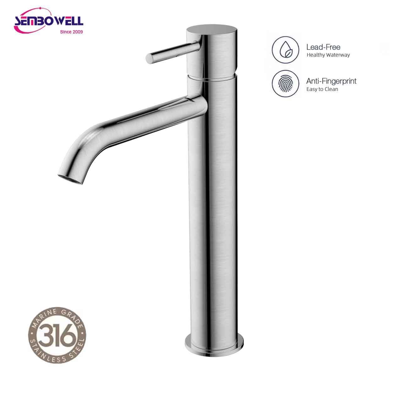 Mitigeur de lavabo haut