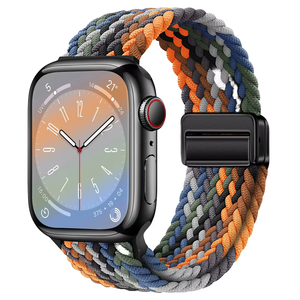 Cierre de gancho y bucle Correa de reloj de nailon elástico de lujo Serie 10 9 8 7 6 Bandas de reloj transpirables IWatch - Product Image 1