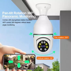 Главная Смарт Беспроводная Ip Hd 360 градусов видеонаблюдения Ptz электрическая лампочка с поддержкой Wi-Fi Cctv сетевая камера - Product Image 6