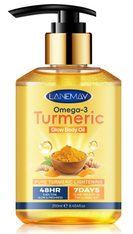Huile corporelle éclat au curcuma et oméga-3