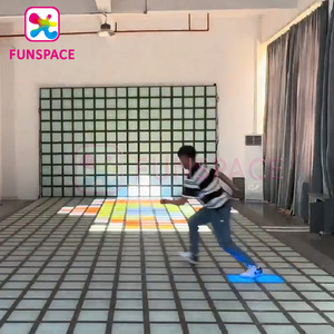 Funspace trò chơi giải trí trong nhà thoát khỏi Trò chơi kích hoạt siêu Sàn Lưới tương tác Màn hình LED sàn gạch trò chơi ánh sáng - Product Image 1