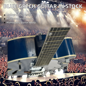 Blue GRTCH Electric Guitar with 6 Strings Solid Top and Rosewood Body Floyd Rose Bridge NOW in STOCK Free Shipping - Product Image 2