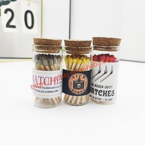 ガラス瓶瓶カラフルなピンクの小さな色のマッチデラックスな香りのマッチ2インチクリスマスギフト - Product Image 2