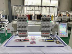 Máquina de bordado controlada por ordenador, paquete de 2 cabezales de arranque, doble cabezal, con software y Hilos