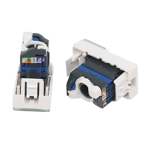 UTP Cat6 Toolless Keystone Jack 45*22.5 RJ45 Quick <strong>Connect</strong> French <strong>Type</strong> Keystone Jack Faceplate with Shutter Telecom Parts - Product Image 6