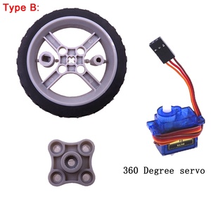 Power Kit 9G 360 Degree <strong>Continuous</strong> <strong>Rotation</strong> <strong>Servo</strong> With <strong>Servo</strong> Wheel DIY Kit