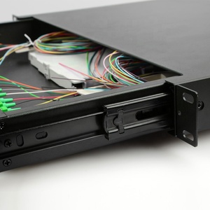SC APC 24芯抽屉式接线盒1U 19 ”滑动式机架安装光纤24端口接线板 - Product Image 4