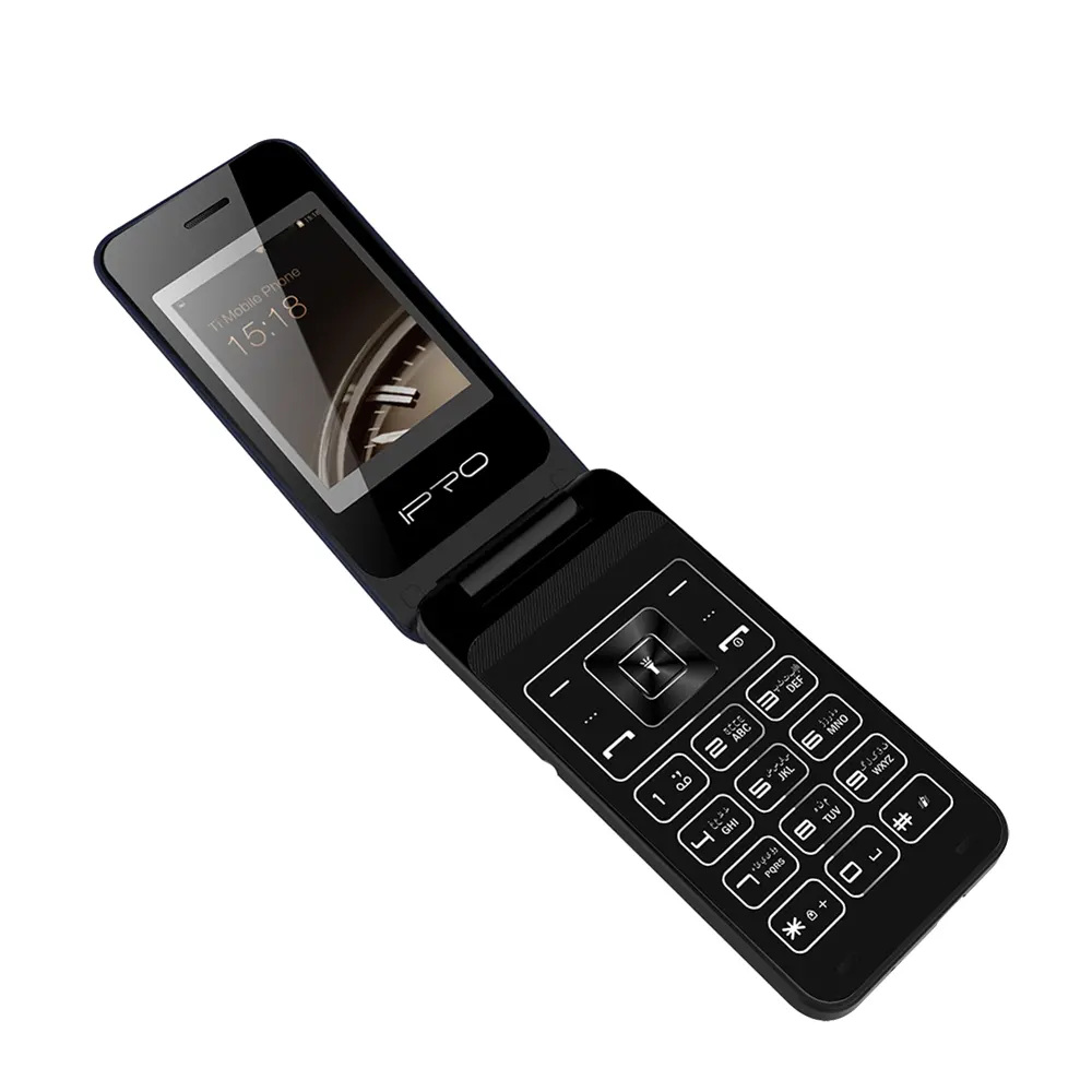 Ipro v10, celular senior flip com botão grande e número de família sos, chipset mtk, fabricado na china, logotipo personalizado disponível