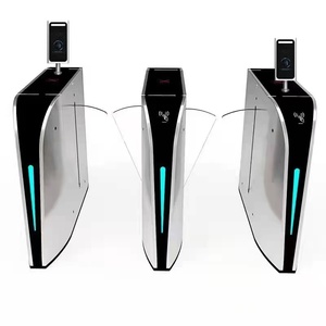 ACS AUTO <strong>Automatic</strong> Entrance Security Flap Barrier Turnstiles Gates with <strong>Access</strong> <strong>Control</strong> <strong>System</strong> for Community Apartment - Product Image 1