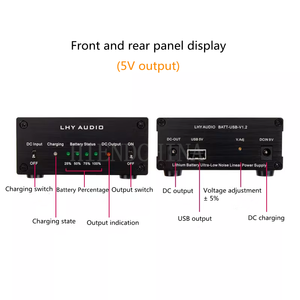 LHY Audio LT3042 Regulador <span class=keywords><strong>Linear</strong></span> de Baixo Ruído de Alta Precisão USB 5V 12V 2A Bateria Fonte De Alimentação/Banco De Carregamento